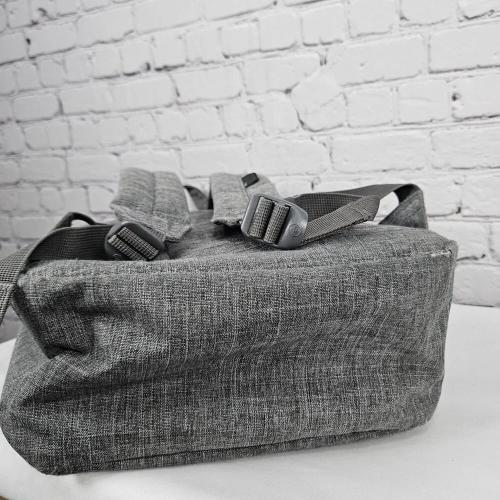 Herschel Grey Laptop Sleeve Multiple Pockets Organizer School Backpack Bag
